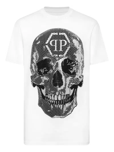 Philipp Plein Skull-print T-shirt In White
