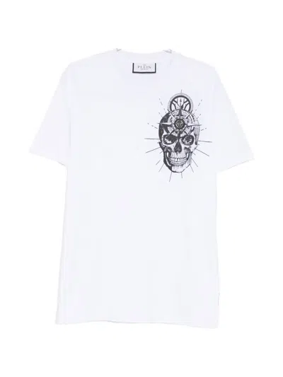 Philipp Plein Skull-print T-shirt In White