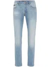 PHILIPP PLEIN SKULL SLIM-CUT JEANS