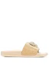 Philipp Plein Skull Strass Pool Slides In Nude