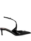Philipp Plein 55mm Skull Strass Leather Pumps In Black