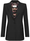 Philipp Plein Skull-strass Wool Blazer In Schwarz