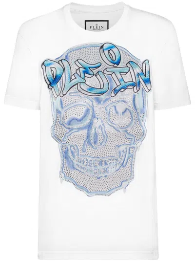 Philipp Plein Skull T-shirt In White