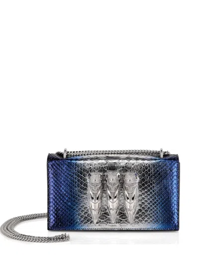Philipp Plein Skull-embellished Mettalic-effect Shoulder Bag In Multi