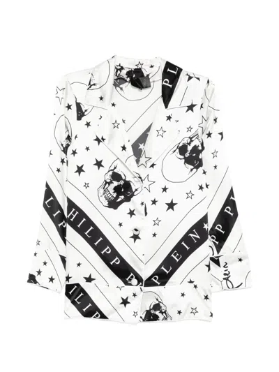 Philipp Plein Skull-print Loungewear In White