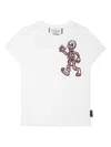 Philipp Plein Skully Gang Cotton T-shirt In White
