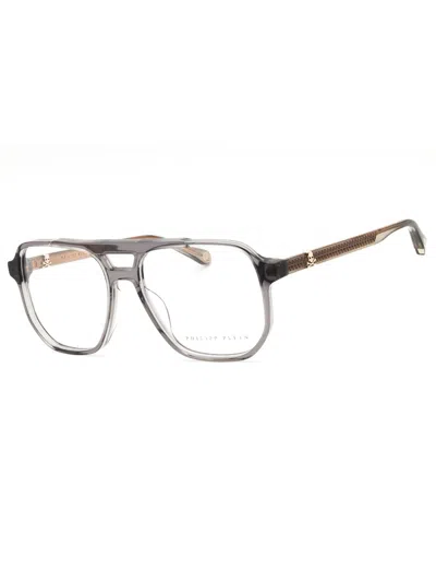 Philipp Plein Sleek Aviator Eyeglasses In Transparent