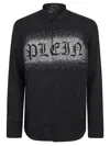 Philipp Plein Gothic Sugar Daddy Shirt With Button Cuffs In Black