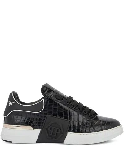 Philipp Plein Sleek Urban Sneakers For Men In Black
