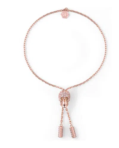 Philipp Plein Sliding $kull Crystal Cable Chain Bracelet