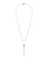 Philipp Plein Sliding $kull Crystal Cable Chain Necklace In Gold