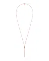 Philipp Plein Sliding $kull Crystal Cable Chain Necklace In Multi