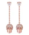 Philipp Plein Sliding $kull Crystal Dangle Earrings