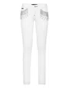 Philipp Plein Slim Fit Fringe In White