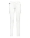 Philipp Plein Straight-leg Denim Trousers In White