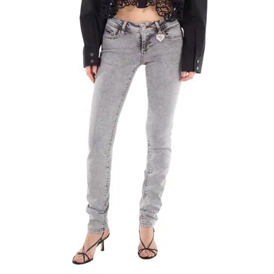 Philipp Plein Slim-fit Stretch Denim Jeans In Multi