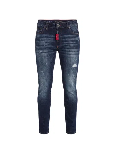 Philipp Plein Slim Fit Jeans Basic Men In Blue