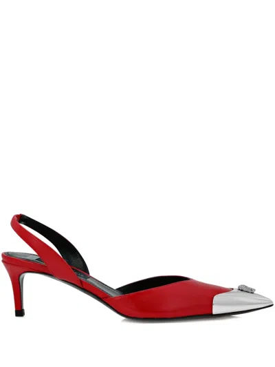 Philipp Plein Slingback Pumps In Red