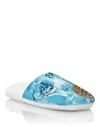 Philipp Plein Pineapple Skies Slippers In Blue