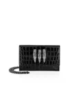Shop Philipp Plein Small Crocco Printed Shoulder Bag