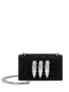 Philipp Plein Small Crystal-embellished Shoulder Bag In Black