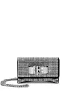 Philipp Plein Small Crystal Shoulder Bag In Black