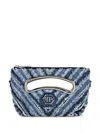 Philipp Plein Small Denim Tote Bag In Blue