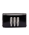 Philipp Plein Small Leather Shoulder Bag In Black