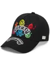 Philipp Plein Smile Baseball Cap In Black