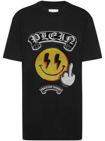 Philipp Plein Smile T-shirt In Black