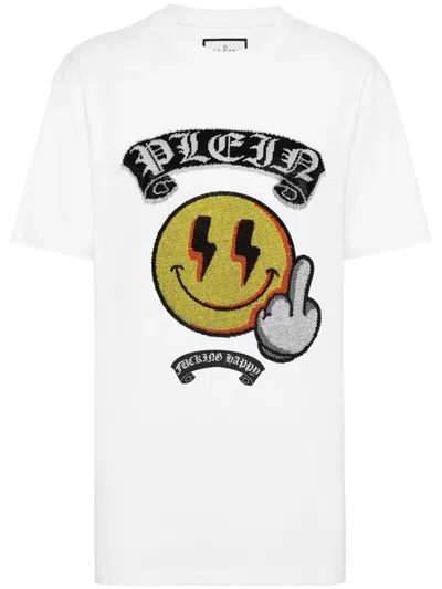 Philipp Plein Smile T-shirt In White