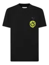 Philipp Plein Round Neck T-shirt Smile Patch In Black