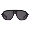 Philipp Plein 57mm Navigator Sunglasses In Black