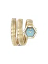 Philipp Plein Snake Hexagon 28mm In Blue