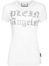 Philipp Plein Snakeskin-print T-shirt In "01 White"