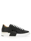 Philipp Plein Black Calf Leather Sneakers