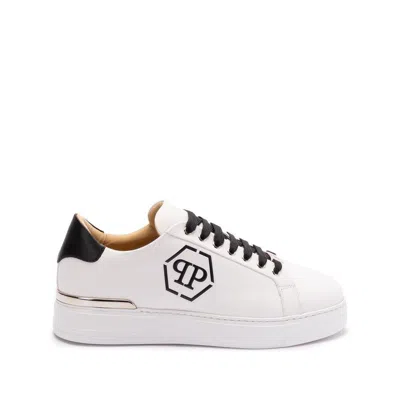 Philipp Plein Hexagon Lo-top Sneakers In White