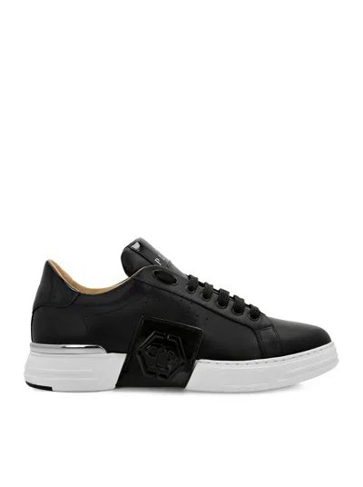 Philipp Plein Lo-top Sneakers Hexagon In Black