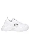 PHILIPP PLEIN PHILIPP PLEIN trainers IN STRETCH JERSEY AND PATENT LEATHER