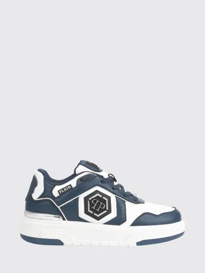 Philipp Plein Runner Hexagon Predator Lace-up Sneakers In Blue