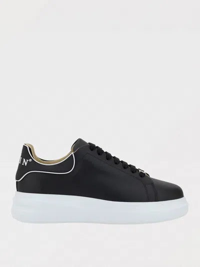 Philipp Plein Black Low-top Sneakers In Animal Print