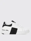 Philipp Plein Nappa Leather Sneakers Low Top Hexagon In White