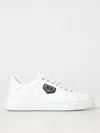 Philipp Plein Logo-plaque Leather Sneakers In Weiss