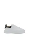 Philipp Plein Low-top Sneakers With Calf Leather Upper In White