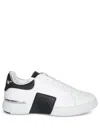Philipp Plein Nappa Leather Sneakers Low Top Hexagon In White