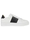 Philipp Plein Panel Sneakers Low-top Rubber Sole In White Black