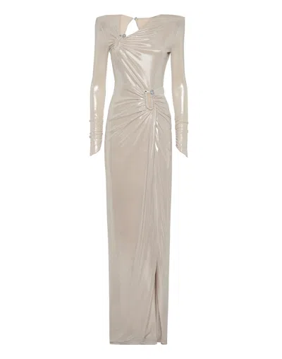 PHILIPP PLEIN SPLIT LEG MIDI DRESS PIERCING