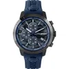Philipp Plein Sport Camo Dial Three-hand Quartz Silicone Strap Watch, 43mm In Blue