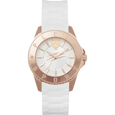 Philipp Plein Sport Glam Silicone Strap Watch, 40mm In White