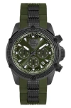 Philipp Plein Sport Hurricane Silicone Strap Watch, 44mm In Green